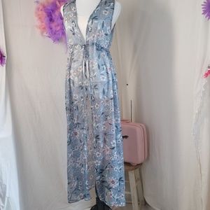 Light Blue Sheer Duster | Womens | Small